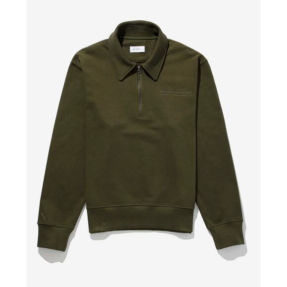 Saturdays New York City Other - NWT Saturdays New York Men's Fundamental Quarter Zip Sweatshirt Army Green